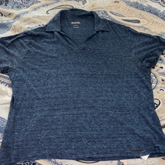 MICHAEL Michael Kors Blue Polo Shirt - Picture 1 of 3